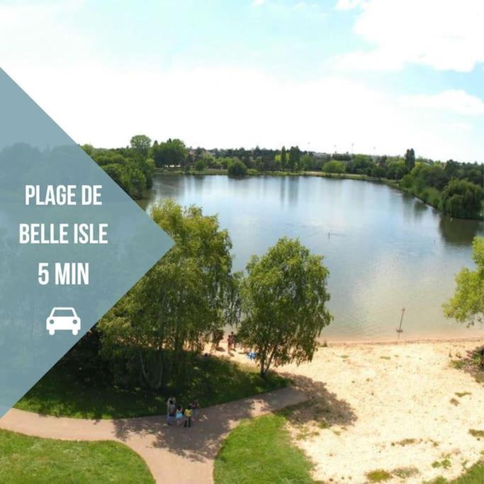 Le Paisible • Garage Privatif • Traversant • Calme Шатору Экстерьер фото